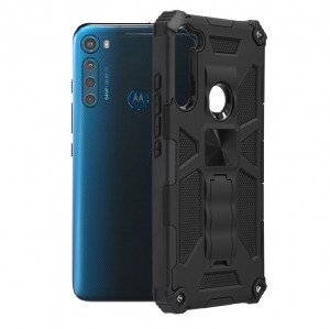 Husa telefon Motorola One Fusion Plus - Techsuit Blazor Series - Black - Img 1