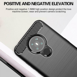 Husa telefon Nokia 5.3 - Techsuit Carbon Silicone - Black - Img 3