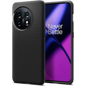 Husa telefon OnePlus 11 - Spigen Liquid Air - Matte Black