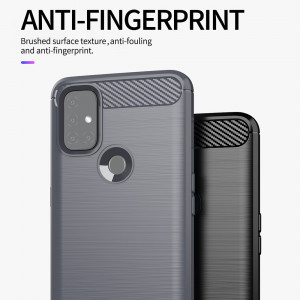 Husa telefon OnePlus Nord N10 5G - Techsuit Carbon Silicone - Black - Img 2