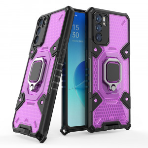 Husa telefon Oppo Reno6 5G - Techsuit Honeycomb Armor - Rose-Violet
