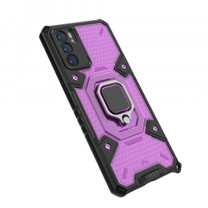 Husa telefon Oppo Reno6 5G - Techsuit Honeycomb Armor - Rose-Violet - Img 3