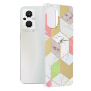 Husa telefon Oppo Reno7 Lite / Reno8 Lite / OnePlus Nord N20 5G - Techsuit Marble Series - Purple Hex - Img 1