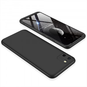 Husa telefon Realme C11 (2020) + Folie - GKK 360 - Black - Img 2