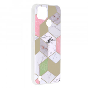 Husa telefon Realme C21Y / C25Y - Techsuit Marble Series - Purple Hex - Img 2