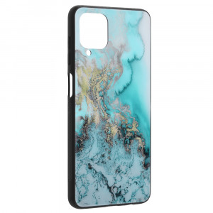Husa telefon Samsung Galaxy A12 / A12 Nacho - Techsuit Glaze Series - Blue Ocean - Img 2
