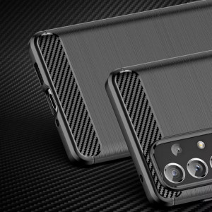 Husa telefon Samsung Galaxy A13 4G - Techsuit Carbon Silicone - Black - Img 4