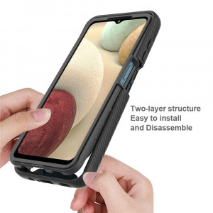 Husa telefon Samsung Galaxy A20s + Folie - Techsuit Defense360 Pro - Black - Img 3