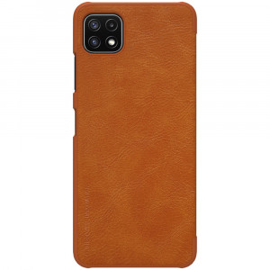 Husa telefon Samsung Galaxy A22 5G - Nillkin QIN Leather Case - Brown - Img 1