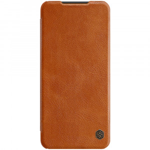 Husa telefon Samsung Galaxy A22 5G - Nillkin QIN Leather Case - Brown - Img 2