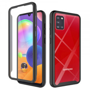 Husa telefon Samsung Galaxy A31 + Folie - Techsuit Defense360 Pro - Black - Img 1