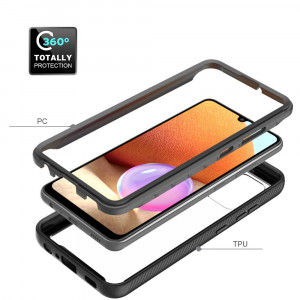 Husa telefon Samsung Galaxy A32 4G + Folie - Techsuit Defense360 Pro - Black - Img 2