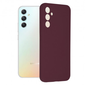 Husa telefon Samsung Galaxy A34 5G - Techsuit Soft Edge Silicone - Plum Violet - Img 1