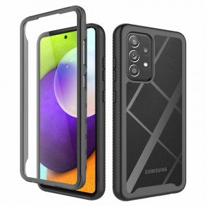 Husa telefon Samsung Galaxy A52 4G / A52 5G / A52s 5G + Folie - Techsuit Defense360 Pro - Black - Img 1