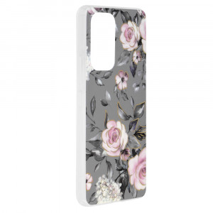 Husa telefon Samsung Galaxy A53 5G - Techsuit Marble Series - Bloom of Ruth Gray - Img 2