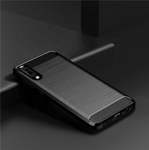 Husa telefon Samsung Galaxy A70 / A70s - Techsuit Carbon Silicone - Black - Img 2