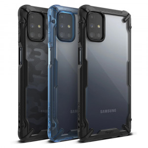 Husa telefon Samsung Galaxy M31s - Ringke Fusion X Design - Black - Img 3