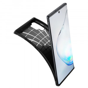 Husa telefon Samsung Galaxy Note 10 Plus 4G / Note 10 Plus 5G - Spigen Rugged Armor - Black - Img 2