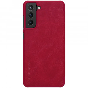 Husa telefon Samsung Galaxy S21 FE 5G - Nillkin QIN Leather Case - Red - Img 1