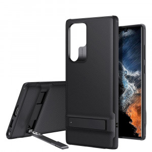 Husa telefon Samsung Galaxy S22 Ultra 5G - ESR Air Shield Boost Kickstand - Translucent Black - Img 2