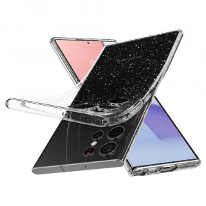 Husa telefon Samsung Galaxy S22 Ultra 5G - Spigen Liquid Crystal Glitter - Crystal Quartz - Img 4