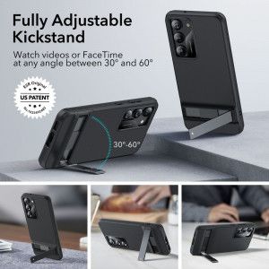 Husa telefon Samsung Galaxy S23 - ESR Air Shield Boost Kickstand - Translucent Black - Img 3