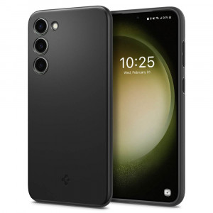 Husa telefon Samsung Galaxy S23 - Spigen Thin Fit - Black - Img 1