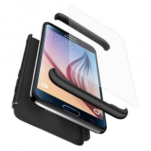 Husa telefon Samsung Galaxy S6 G920 + Folie - GKK 360 - Black - Img 1