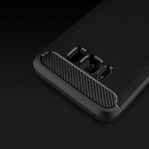Husa telefon Samsung Galaxy S8 Plus - Techsuit Carbon Silicone - Black - Img 3