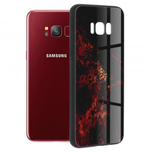 Husa telefon Samsung Galaxy S8 - Techsuit Glaze Series - Red Nebula - Img 1