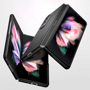 Husa telefon Samsung Galaxy Z Fold3 5G - Spigen Air Skin - Black - Img 4