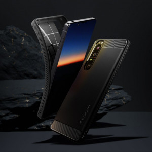 Husa telefon Sony Xperia 1 III - Spigen Rugged Armor - Black - Img 3
