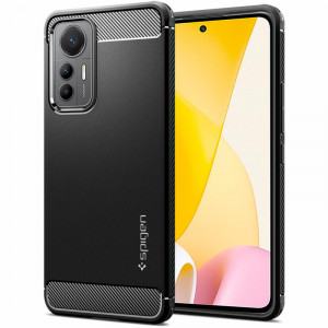 Husa telefon Xiaomi 12 Lite - Spigen Rugged Armor - Black - Img 1