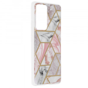 Husa telefon Xiaomi 12 Pro - Techsuit Marble Series - Pink Hex - Img 2