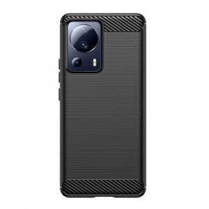 Husa telefon Xiaomi 13 Lite - Techsuit Carbon Silicone - Black - Img 2