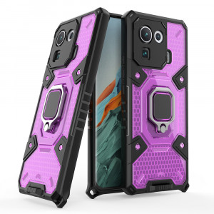 Husa telefon Xiaomi Mi 11 Pro - Techsuit Honeycomb Armor - Rose-Violet - Img 1