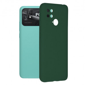 Husa telefon Xiaomi Poco C40 - Techsuit Soft Edge Silicone - Dark Green - Img 1