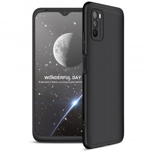 Husa telefon Xiaomi Poco M3 + Folie - GKK 360 - Black - Img 2