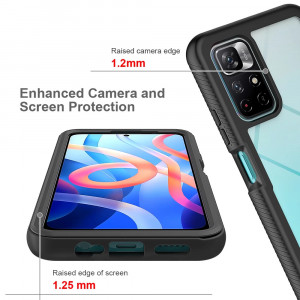 Husa telefon Xiaomi Poco M4 Pro 5G + Folie - Techsuit Defense360 Pro - Black - Img 4
