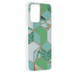 Husa telefon Xiaomi Redmi 10 2021 / Redmi 10 2022 - Techsuit Marble Series - Green Hex - Img 2