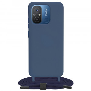 Husa telefon Xiaomi Redmi 12C - Techsuit Crossbody Lanyard - Blue - Img 1