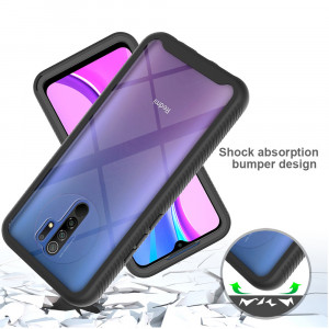 Husa telefon Xiaomi Redmi 9 + Folie - Techsuit Defense360 Pro - Black - Img 4