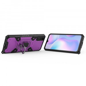 Husa telefon Xiaomi Redmi 9A / Redmi 9AT - Techsuit Honeycomb Armor - Rose-Violet - Img 2