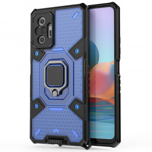 Husa telefon Xiaomi Redmi Note 10 Pro / Note 10 Pro Max - Techsuit Honeycomb Armor - Blue