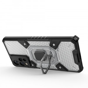 Husa telefon Xiaomi Redmi Note 11 Pro+ 5G - Techsuit Honeycomb Armor - Black - Img 4