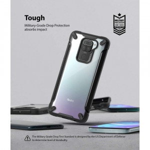 Husa telefon Xiaomi Redmi Note 9 / Redmi 10X 4G - Ringke Fusion X - Black - Img 2