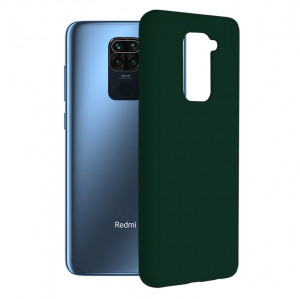 Husa telefon Xiaomi Redmi Note 9 / Redmi 10X 4G - Techsuit Soft Edge Silicone - Dark Green - Img 1