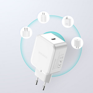 Incarcator Priza Type-C, 30W, PD, QC 3.0 - Dux Ducis (C100) - White - Img 4