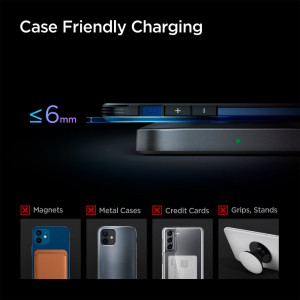 Incarcator Wireless Universal QC 3.0, 15W - Spigen Power Arc (PF2004) - Black - Img 4