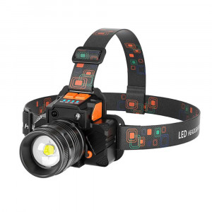 Lanterna Cap LED 10W - Techsuit (HL-A-01) - Black - Img 1